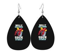 Orecchini Da Donna Well It Ain'T Gonna Suck Itself New Orleans Crawfish Ecopelle Orecchino Decorazioni Per Feste Moda Orecchini Pendent, Per Le Donne, Carnevale, Valentine'S Day