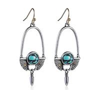 Orecchini da sposa da donna, orecchini in argento da donna, stile misterioso, orecchini pendenti a sfera, regalo per la festa della mamma