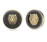 Orecchini da uomo di Guess della collezione lion king. Orecchini a lobo in acciaio di colore oro con moneta leone di colore oro e nero di 14 mm. Misura: t/u. La referenza è jume01318jwygybt/u