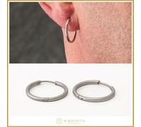 orecchini da uomo in acciaio a cerchio e orecchino lobo inox donna bigiotteria i