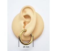 Orecchini da uomo pirata a cerchio in acciaio inox cerchi donna oro spessi 4 mm