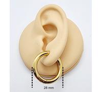 Orecchini da uomo pirata a cerchio in acciaio inox cerchi donna oro spessi 4 mm