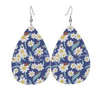 Orecchini Daisy & Ladybug Orecchini In Pelle Penzolare Moda Pendenti Per Carnevale Feste Ragazze