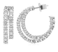 Orecchini del brand GioiaPura con zirconi bianchi. Tipo di chiusura perno e farfalla, simbolo cerchio. La referenza è: INS058OR185RHWH