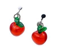 Orecchini della vigilia di Natale a forma di frutta ciondola orecchini pendenti fatti a mano pendente dell'orecchio accessori Y2k per le donne della ragazza gioielli delle donne, Misura unica, come