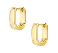 Orecchini dell'amicizia in argento Sterling 925, piccoli orecchini in argento chunky per donne alla moda, piccoli orecchini a cerchio in argento, piccoli spessori, per orecchini da uomo, Taglia unica