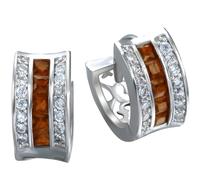 Orecchini DI-2383 - Argento / Arancione