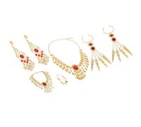 Orecchini di danza del ventre Collana Accessori di gioielli per l'orecchio per