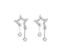 Orecchini di diamanti con stelle dolci e cool, orecchini di design personalizzati, gioielli unici, adatti per i pendolari quotidiani delle donne da indossare