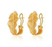 Orecchini di dichiarazione foglia d'oro per le donne, orecchini di autunno come accessori di vacanza del Ringraziamento, orecchini di foglia elegante di ispirazione floreale per le donne come regali d