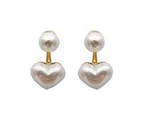 orecchini di goccia delle donne eleganti dolci del burlone degli orecchini dell'indennità della perla del cuore di modoBellissimo design