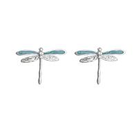 Orecchini di libellula con glassa blu, ali da mosca intelligenti, di nicchia del vento naturale, orecchini di lusso