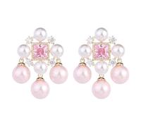 Orecchini Di Lusso Leggeri Francesi Invernali Alla Moda E Versatili Design Di Nicchia Temperamento Principessa Orecchini Di Perle Rosa