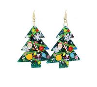 Orecchini di Natale Fun divertimento jingle bell bow albero stelle di fiocchi di neve orecchini goccia penzolamento per le feste di gioielleria decorazione per donne ragazze