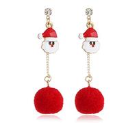 Orecchini di Natale per Ragazze, Borchie alla Moda con Design a Forma di Capello di Babbo Natale Cool Jewellery Gift for Women Molto Pratico e popolareDurability