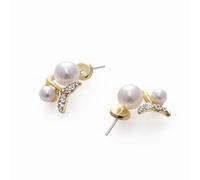 Orecchini di perle a coda di pesce retrò bohémien, gioielli in oro dal design geometrico come regalo per le donne, gioielli eleganti e personalizzati