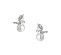 Orecchini di perle di uccelli volanti, orecchini di messaggina di pace, gioielli di design di nicchia, gioielli con temperamento delicato, accessori per le orecchie per i costumi della moda femminile