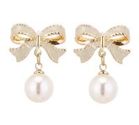 Orecchini di perle in argento 925 da donna, colore bianco, orecchini di perle vintage, gioielli da donna, accessori per abbigliamento, gioielli per donne e ragazze, Taglia unica, lega di alluminio