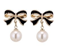 Orecchini di perle in argento 925 da donna, colore bianco, orecchini di perle vintage, gioielli da donna, accessori per abbigliamento, gioielli per donne e ragazze, Taglia unica, lega di alluminio