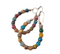 Orecchini di perle unici ispirati alla Boemia per le donne Gli stili vintage amano orecchini di perle fatti a mano, Taglia unica, come descritto