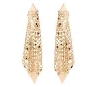 Orecchini Di Temperamento Alla Moda, Design Creativo Di Alta Qualità, Atmosfera Esagerata, Paillettes Di Metallo, Orecchini Lunghi Con Nappe