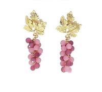 Orecchini di uva viola - orecchini carini e unici a forma di uva con un tocco elegante e alla moda