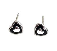 Orecchini dichiarazione cuore/stella Gioielli moderni per l ' orecchio Orecchini da donna Orecchini a bottone eleganti Struttura in argento per varie occasioni Orecchini a forma stella d ' amore