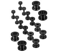 Orecchini dilatatori a vite in acciaio chirurgico, dilatatori per lobi dell'orecchio, piercing per il corpo, set di gioielli per donne e uomini, per donne e uomini