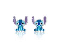 Orecchini Disney Lilo e Stitch, Argento Sterling con Smalto per Bambini e Bambine, Gioielli Disney