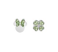 Orecchini Disney Minnie Mouse e Trifoglio, Argento Sterling per Bambini e Ragazze, Gioielli Disney