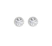 Amen Orecchini Donna Diamonds - Argento 925 placcato rodio con zirconi bianchi ELUBOBBBZ