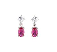 Orecchini Donna Amen PRINCESS Ovale Rosso in Argento 925 codice EOVBR