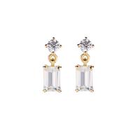 Orecchini Donna AMEN PRINCESS Rettangolare in Argento 925 dorato codice EREGB