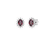 Orecchini Donna Amen ROYAL LADY Mini Rosso in Argento 925 codice ORLDPBBR