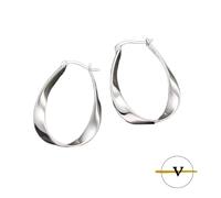 ORECCHINI DONNA ARGENTO 925 FORMA OVALE DI 2,4 CM VINCENT PAUL