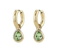 Orecchini Donna Brosway Cerchio in acciaio oro e cristalli verdi BYM217