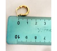 ORECCHINI DONNA CERCHIETTO CERCHIO ORO GIALLO 750 18KT WOMEN'S GOLD EARRINGS