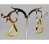 ORECCHINI DONNA CERCHIO INFINITO ORO GIALLO 750 18K BOUCLES OREILLES OR CERCLE