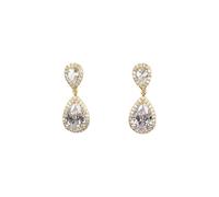 Orecchini donna con pietra in strass luminosi eleganti pendenti a perno