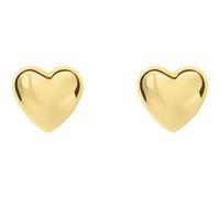 Orecchini donna cuore bombati dorati Stroili Lady Code acciaio 1691131