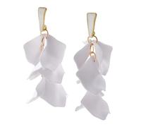 Orecchini Donna Fiore Acrilico Petalo Lungo Eleganti Vintage Esagerato Boho Statement Petalo Dichiarazione Dangle Orecchini Party Compleanno Estivi Vacanza Gioielli BS