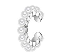 Orecchini Donna Glanzstücke München One Size argento / bianco perla