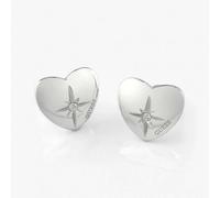 Orecchini donna Guess a Cuore in acciaio con zirconi JUBE01445JW