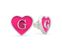 Orecchini donna Guess Jewelry cuore logo acciaio inossidabile, Talla Única, Metalli non preziosi, Nessuna pietra preziosa