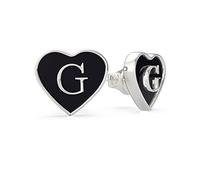 Orecchini donna Guess Jewelry cuore logo acciaio inossidabile, Única, Metalli non preziosi, Senza pietra preziosa