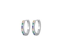 ORECCHINI DONNA IN ACCIAIO CON CRISTALLI MULTICOLOR