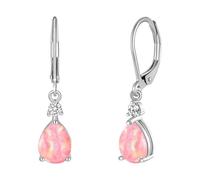 Orecchini Donna in Argento Sterling con Perle Luminescenti e Zirconi Splendenti - Design Moderno e Leggero - Ideale per Compleanni e Matrimoni
