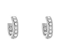 Orecchini Donna Liu Jo LJ1829 Cerchio Acciaio Silver Cristalli 1,5cm