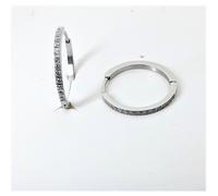 Orecchini Donna Luca Barra In Acciaio A Cerchio Con Strass OK1241