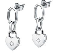 Orecchini MORELLATO donna Abbraccio acciaio cuore / lucchetto SAUB07